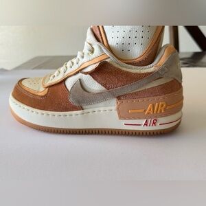 Nike Air Force 1 Low in Cream and Tan